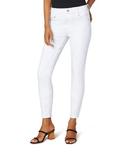 Liverpool Women's Petite Gia Glider Pull-on Ankle Skinny in Bright White