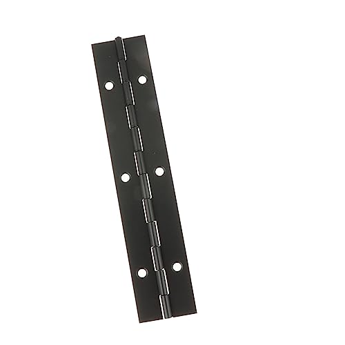 ピアノヒンジ 家具・ボート・木箱用固定折りたたみ連続ヒンジ 黒 150x30x0.8mm