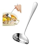 Saucenlöffel,17.5cm,Soßenlöffel Mit Ausgieße,Soßenkelle,Soßenkelle Klein,Saucenkelle,Edelstahl,Für Suppensoßen Bratensoßen Dressings Küche Kochwerkzeug-Silber