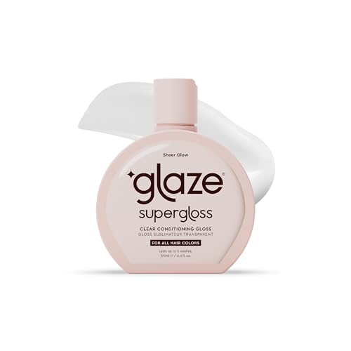 glaze Supergloss Sheer Glow Clear Conditioning Gloss – Transparent Hair Gloss For All Hair Types &...
