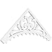 Ekena Millwork GPP048X020X100GEN Genova Architectural Grade PVC Gable Pediments, 48"W x 20"H x 1"P (10/12) Pitch