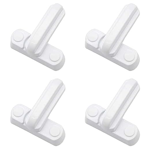 Lot de 4 Serrures Loquets Bloque Poignee Sécurité Domestique Supplémentaire Remplacement Pour Maison Portes Placards Fenêtres