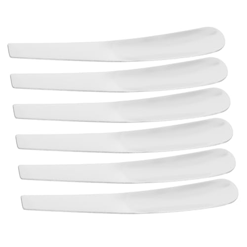 WEKADRIN 6piezas Cucharas Mini De Acero Inoxidable Pulido Para Sopa Café y Té Diseño Funcional y Cómodo Para Uso Hogar Restaurante y Cafetería