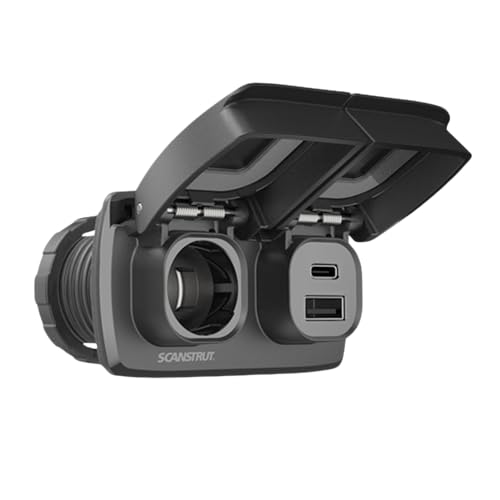Scanstrut SC-Multi-F2 Flip Pro Duo - USB-A e USB-C con presa di corrente da 12 V