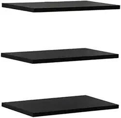 Kit 3 Prateleiras 40x20 Decoração Suporte Invisivel - Preto