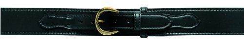 Safariland 146V Border Patrol Belt with Hook Lining, Fits 2.25'' (58 MM), Plain Black, Brass