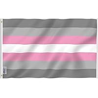 ANLEY Fly Breeze 3x5 Pies Bandera De Género Fluido - Color Vivo Y