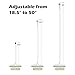 BOOMJOY Floor Scrub Brush with Long Handle, 2 in 1 Scrape and Brush, Stiff Bristles for Cleaning Bathroom, Patio, Garage, Kitchen, Deck, Tile