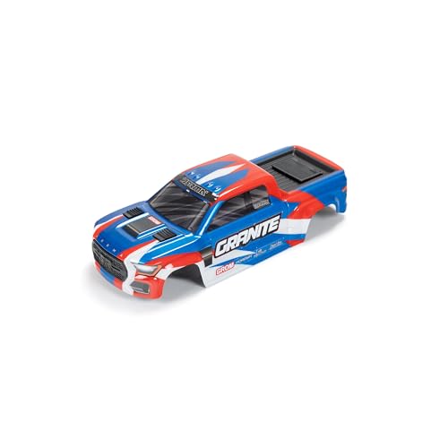 Carrocería ARRMA Granite GROM original ARA412001 azul con alerones para repuesto de coche 1/18