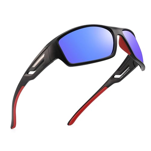 Image of PUKCLAR Sports Polarized Sunglasses for Men Women Driving Sunglasses Cycling Running Fishing Goggles Unbreakable Frame