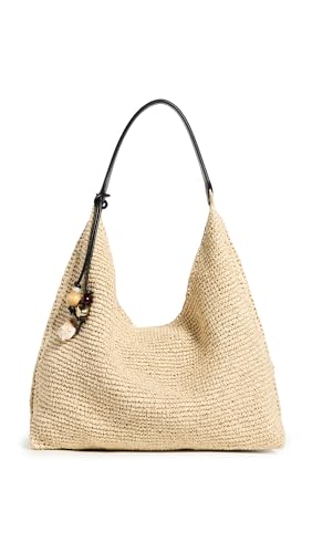 Madewell Womens The Mylie Shoulder Bag In Raffia Natural Multi One Size