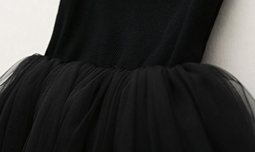 Image of GSVIBK Baby Girls Tutu Dress Sleeveless Toddler Cotton Tulle Skirt Princess Party Prom Dresses