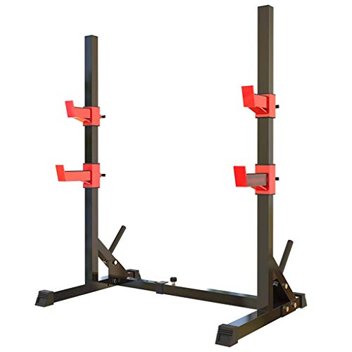 ERoomQ Home Free Squat Rack, Multifunctional Professional Bench Press, Fitness Mute Barbell Rack, Can Bear 200kg