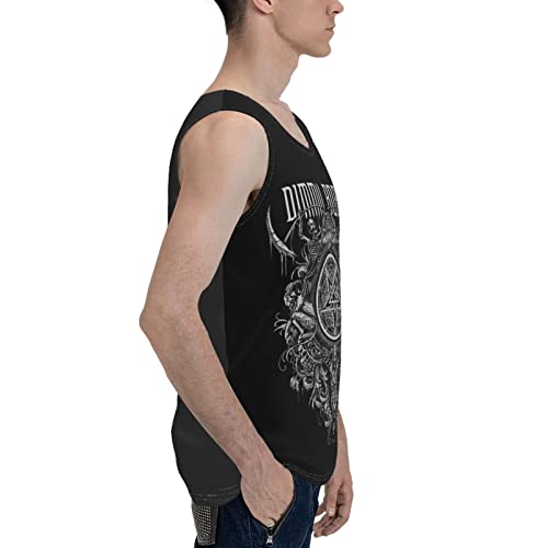 Dimmu Borgir Tank Top Mens Summer Round Neckline Short Sleeves Tops Vest Black #TOP6
