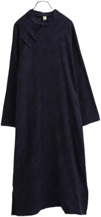 LUZU JUNU Spring Women Dresses Chinese Dress Traditional Collar Vintage Cotton Linen Robe Cheongsam Dresses - Image 4