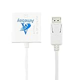 Amebay Gold Plated DisplayPort to DVI Active Converter for 4K Ultra HD Monitors (Eyefinity Compatible, DisplayPort 1.2)