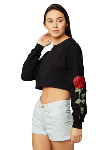Image of Miss Chase Women's Cotton Regular Fit Crop Top