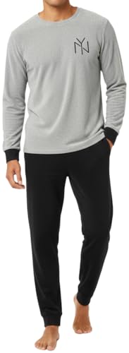 Pyjama en tissu éponge homme anti-froid gris doux taille M New York