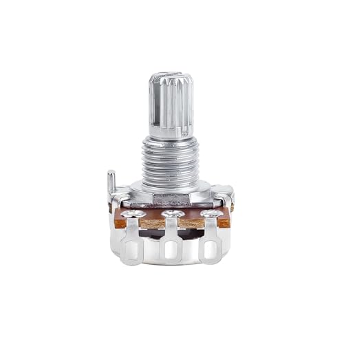 Image of Banworks Metric M8 Thread A250K+B250K Mini Electric Guitars Pots 2A2B Aluminum 18-Spline Split Short Shaft (15mm Length) Audio & Linear Taper Potentiometers for Squier /Epiphone /Ibanez /ESP JT /XNQ-02