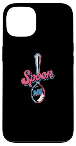 Funny Spoons ȃOtBbN t@j[Xv[ Ƃ킴Xv[ Me X}zP[X iPhone 13 p