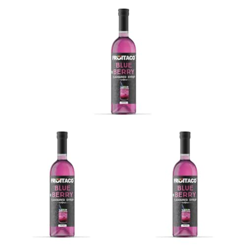 Image of Fruitaco Blueberry Syrup: Perfect Mixer For Enhancing Mocktails & Cocktails, Drinks, And Mojitos At Parties, Conveniently Packaged In A 750Ml Bottle For All Your Mixing Needs|Non-Alcoholic (Pack of 3)