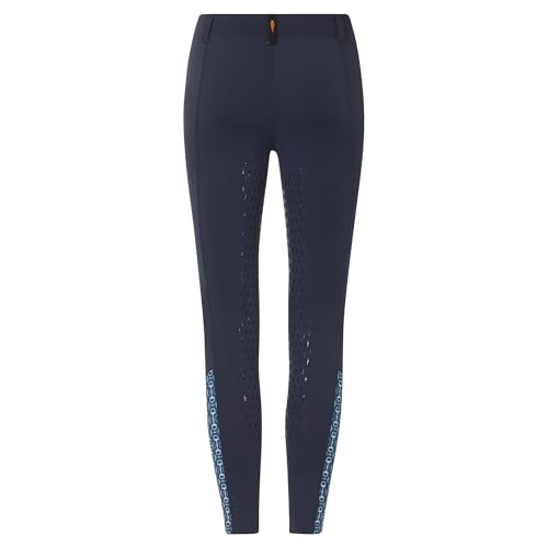 Image of Kerrits Kids Thermo Tech Full Leg Horse Riding Tights | Insulated Lightweight Fleece, Equestrian Legging, Silicone Grip, Pocket