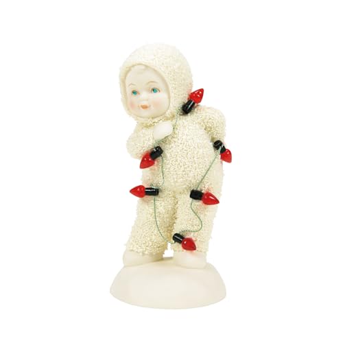 Department 56 Snowbabies Christmas Jubilee Cloaked in Christmas Spirit Figurine, 4.13 Inch, Multicolor