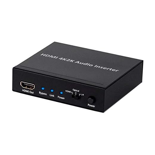 Monoprice 113347 BlackbirdTM 4K Series HDMI Audio Inserter