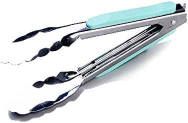 Cooking Tongs Kitchen Tongs, with Non-Slip Handle,for Frying, Cooking, Barbecue Bread,Size:23cm,Safe and Tongs