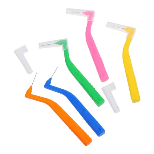 ibasenice 5 piezas Cepillos Interdentales Compactos y Duraderos para Limpieza Precisa Dientes y Brackets Cuidado Oral Portátil
