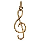 Plaqué Or 18 carats Pendentif Clé de Sol Plaqué Or 18 carats - Neuf