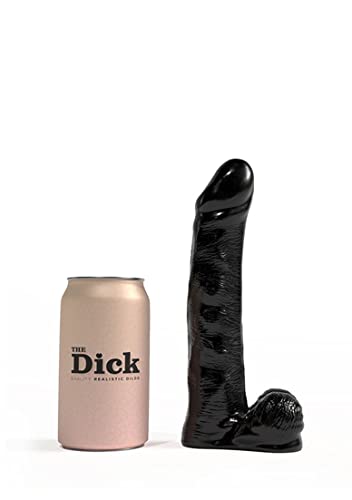Dildo THE DICK - Rocky - Black de material flexible con ventosa