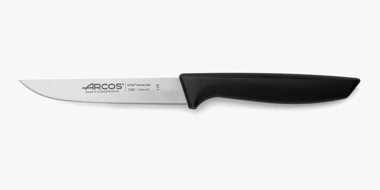 Nóż do warzyw Arcos stal szlachetna 135200 Nizza Nitrum i uchwyt z polipropylenu z 11 cm arkuszem blister