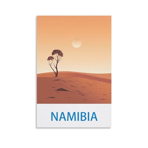 KTYWZ Plaques en métal vintage Namibie - Affiche murale rétro en métal pour la décoration de la maison, du club ou du jardin - 30 x 30 cm