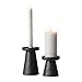 Main + Mesa Stoneware Pillar & Taper Candle Holders, Set of 2