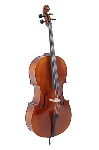 GEWA Cello, Cellogarnitur Serie Allegro VC1-1/16 Spielfertig, inkl. Tasche, Massaranduba Bogen, Larsen Aurora Saiten