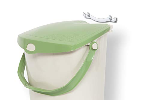 Mountable Kitchen Compost Bin by Zero Waste Together - 2 Gal, Under Sink or Countertop, Odor Free, Dishwasher Safe, Bags Ok, Made in Canada