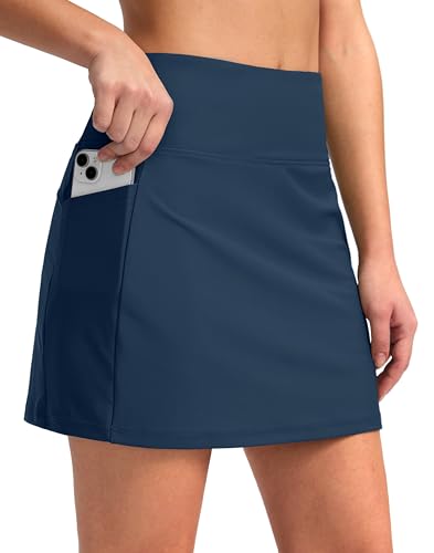Image of G Gradual Women's 16 inch Swim Skirt with Pockets High Waisted Tummy Control Modest Swimsuit Bathing Suit Bottoms for Women