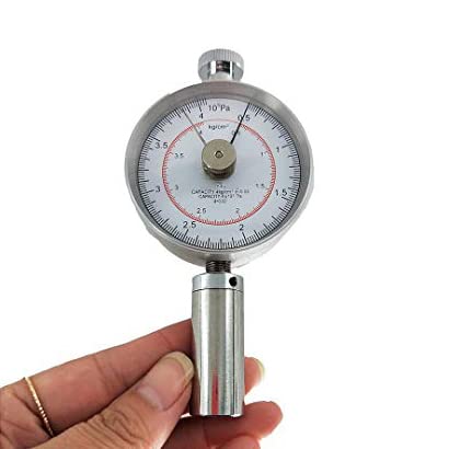 Pointer Type Fruit Hardness Tester Meter Fruit Penetrometer Portable Handheld Fruit Sclerometer with Measuring Range 0.5 to 4kg/cm2 (x10 5pa)