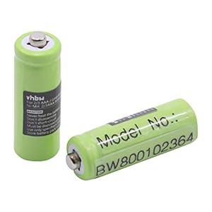 vhbw 2 x NiMH accu 400 mAh (1,2 V) compatibel met draadloze telefoon, vaste Hagenuk Classico iDect X1, X1i, X11 vervangt…