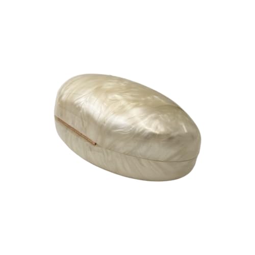 Image of Pearl Clutch Purse Acrylic Shell Clutch Bag Bridal Purse for Women Wedding Party
