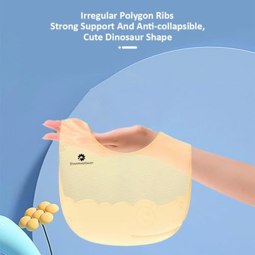 Image of StarAndDaisy Reusable Silicone Bib for Baby with Adjustable Buttons for Mess-Free Feeding