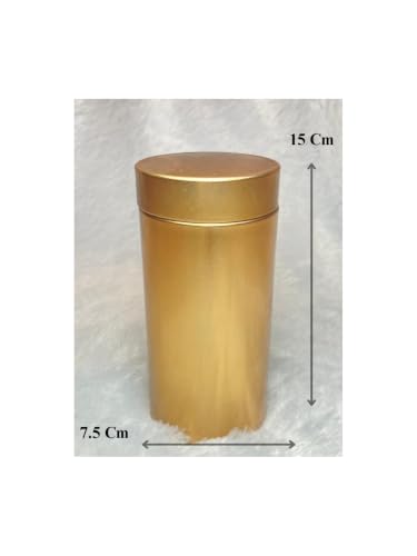 Image of Airtight 6 Inch Gold plated Tin (Pack of 5) - Return Gift