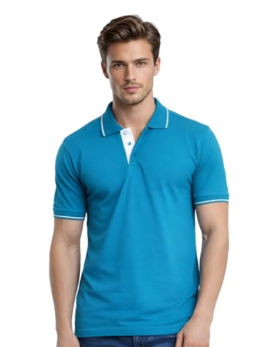 Image of Scott International Cotton Polo T Shirt | Collar Tshirts | Half Sleeves Plain T Shirt | T-Shirt |Tshirt for Men Stylish | Men's Tshirt