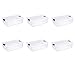 Sterilite 17551706 32 Quart/30 Liter ClearView Latch Box, Clear with Sweet Plum Latches, 6-Pack,Sweet Plum Handles