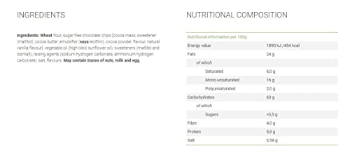 Gullon zucchero libero Choc Chip Biscotti Biscotti...