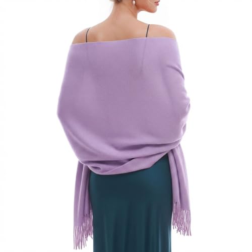 RUI VTRON Scarf for Women Fall Winter Scarves Warm Large Pashmina Shawls and Wraps Lavender