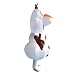 Geerypsy Aufblasbare Schneemann Kostüme für Erwachsene Olaf Kostüm Weihnachten Overall für Winter Maskerade Party Cosplay Silvester Halloween