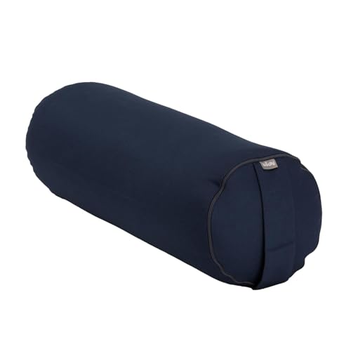 Bodhi | Yoga Bolster ECO | 100% Bio-Baumwolle | Yogarolle mit Bio Dinkelfüllung |...