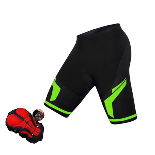 Pantalones deportivos ajustados para hombre, pantalones cortos de ciclismo, pantalones cortos de fitness para correr, verde, M